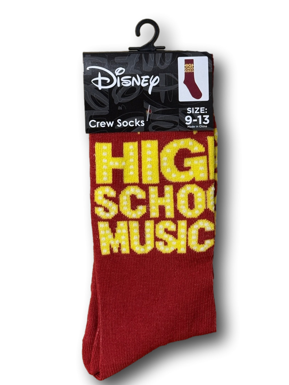 3/$20 Disney High School Musical Funny Novelty Crew Socks - NWT